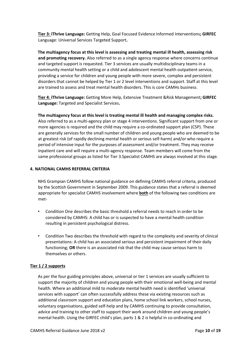 Child and Adolescent Mental Health Service Flow Chart - United Kingdom, Page 10