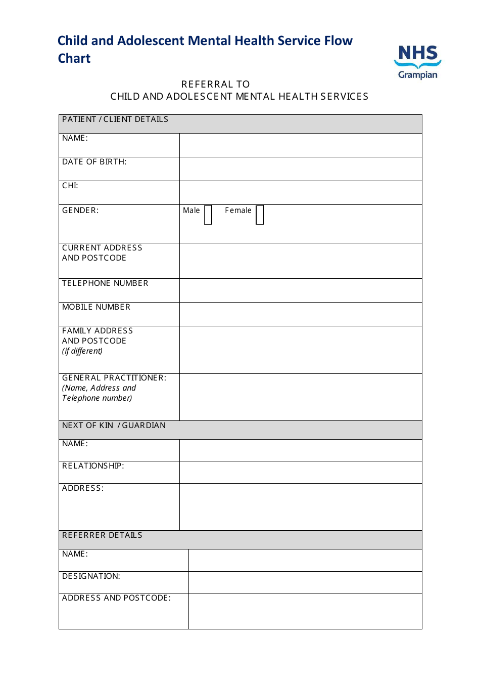 Child and Adolescent Mental Health Service Flow Chart - United Kingdom, Page 14