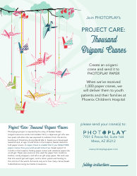 Document preview: Origami Crane Folding Instructions