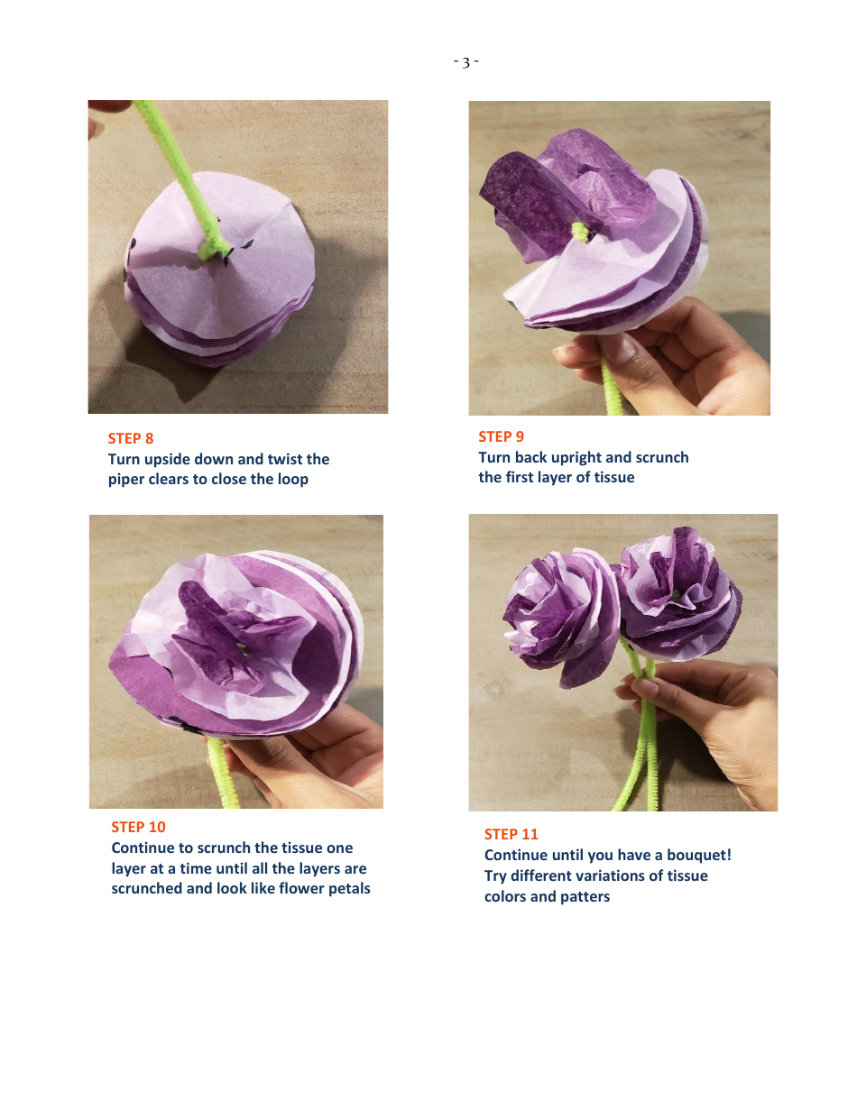 Tissue Paper Flower Craft, Page 3
