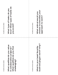 Creative Conversation Card Templates, Page 14