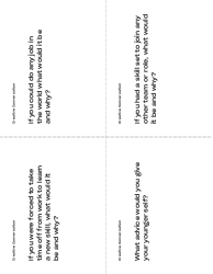 Creative Conversation Card Templates, Page 6