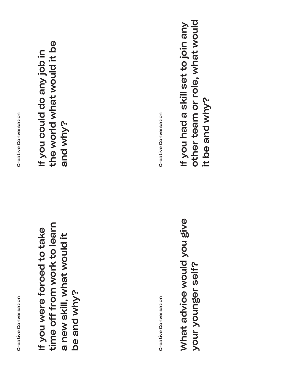 Creative Conversation Card Templates, Page 6