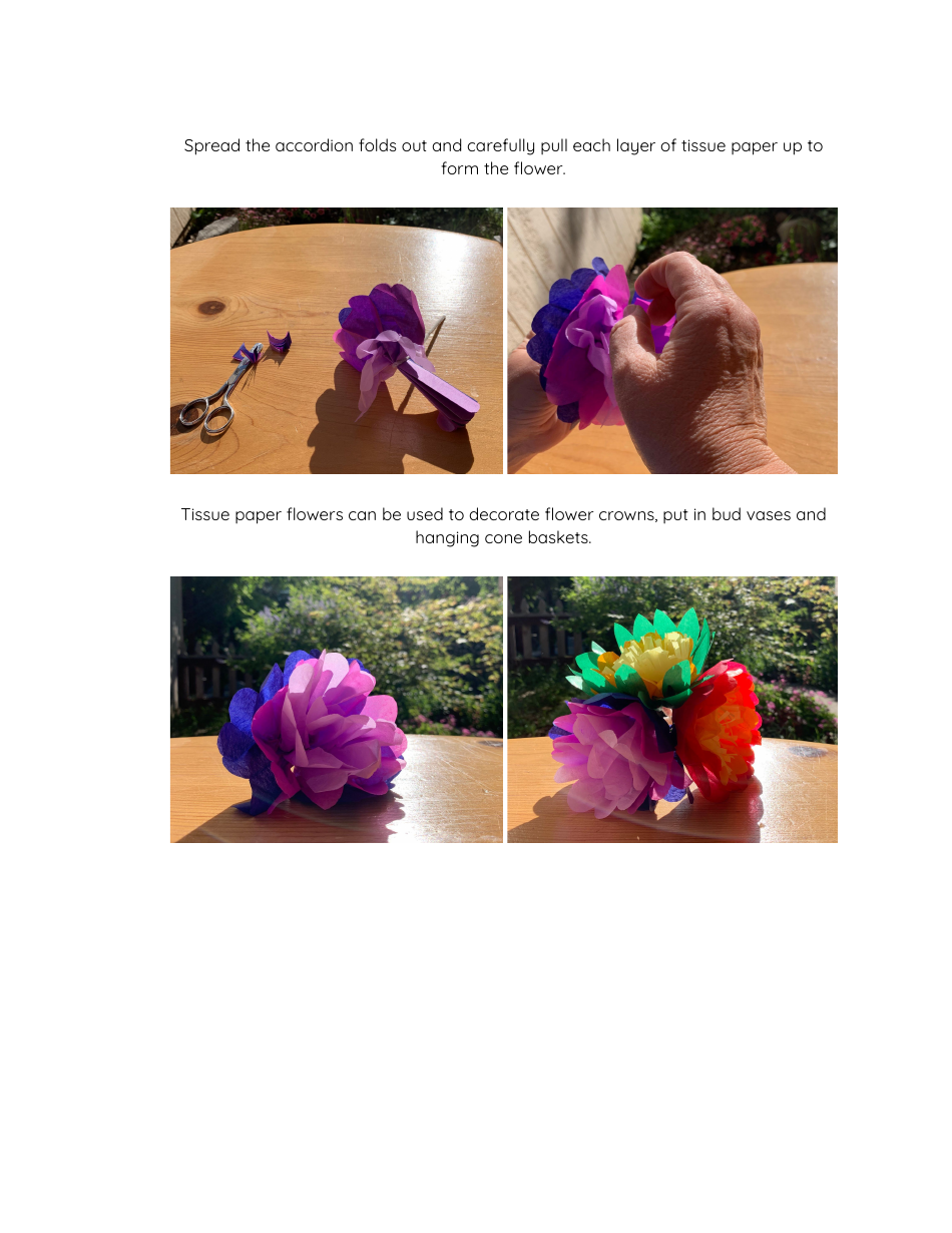 Tissue Paper Flower Tutorial, Page 3