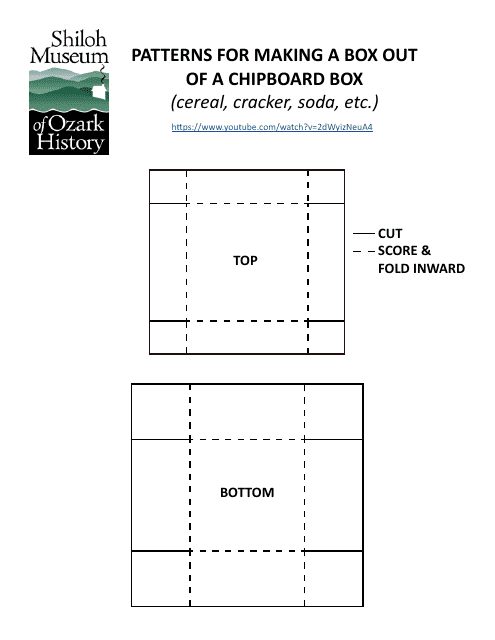 Chipboard Box Pattern Template Download Pdf