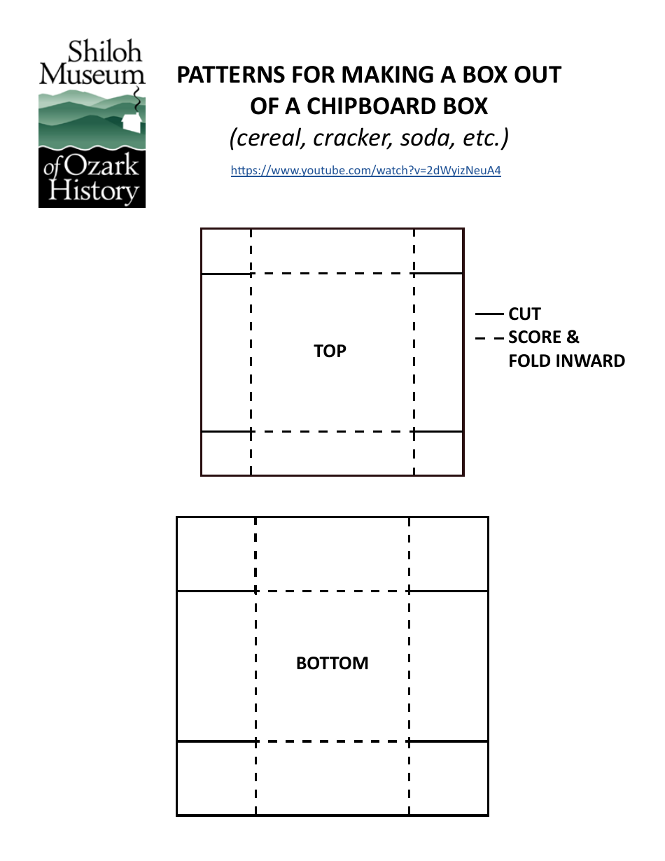 Chipboard Box Pattern Template Download Printable PDF Templateroller