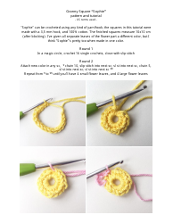 Granny Square Crochet Pattern, Page 2