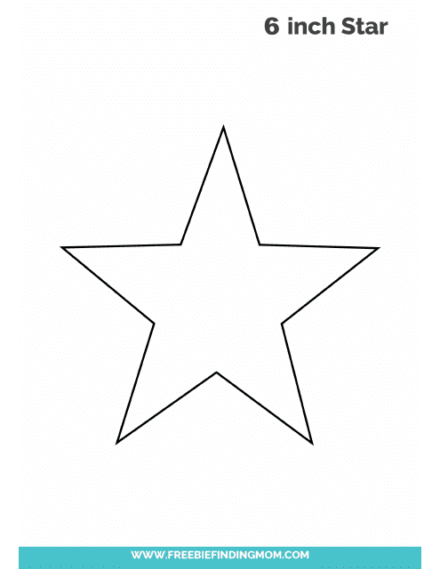 6 Inch Star Template