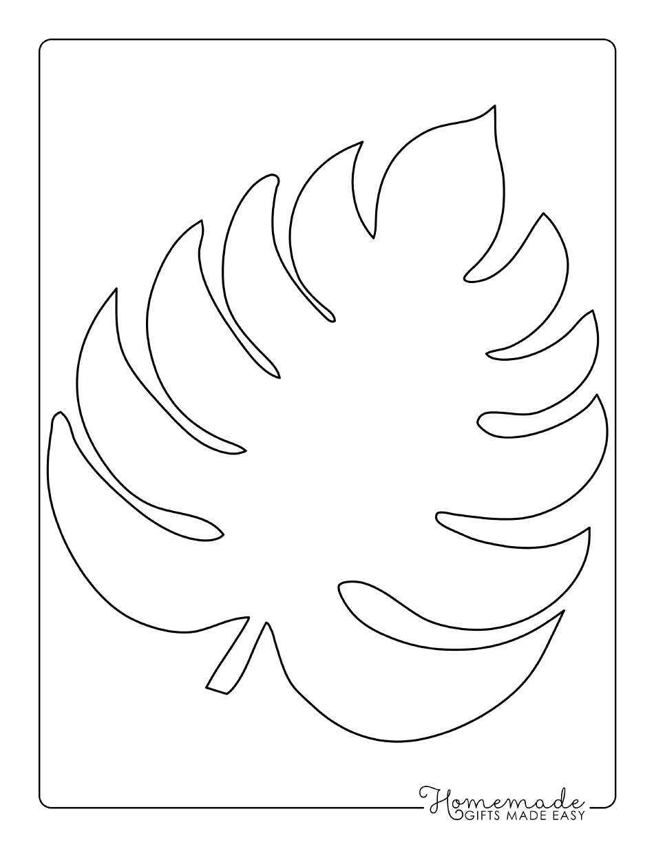 Leaf Template Download Printable PDF | Templateroller