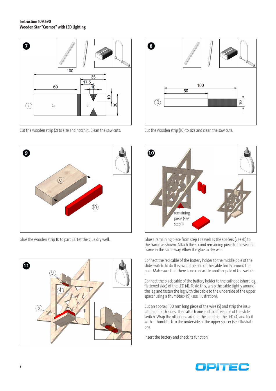 Wooden Star With Led Lighting Template, Page 3