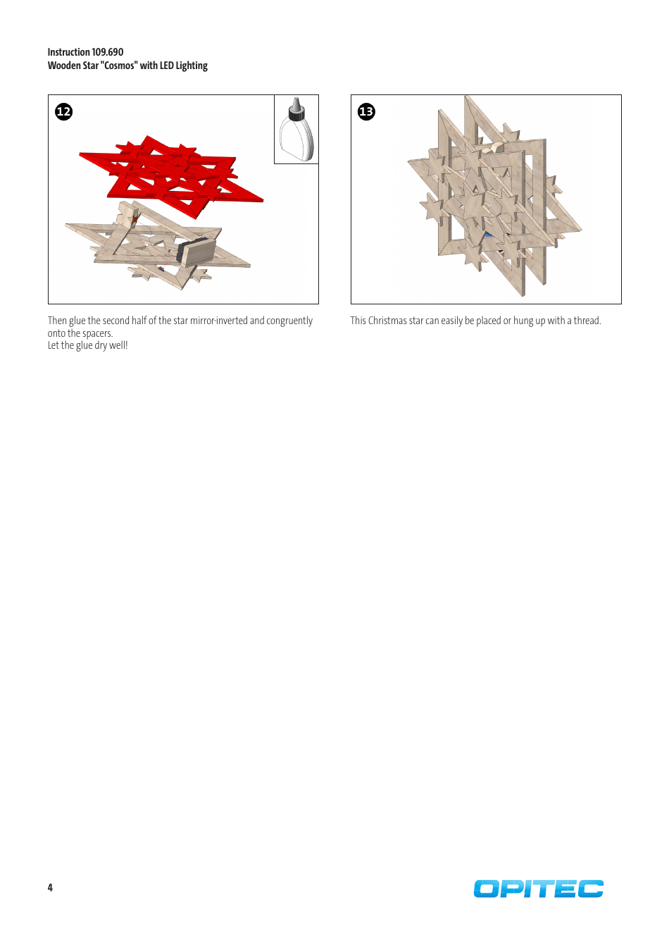 Wooden Star With Led Lighting Template, Page 4