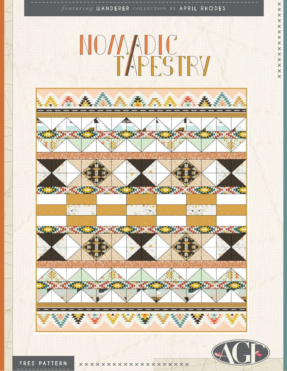 Nomadic Tapestry Wanderer Quilt Pattern - Image Preview