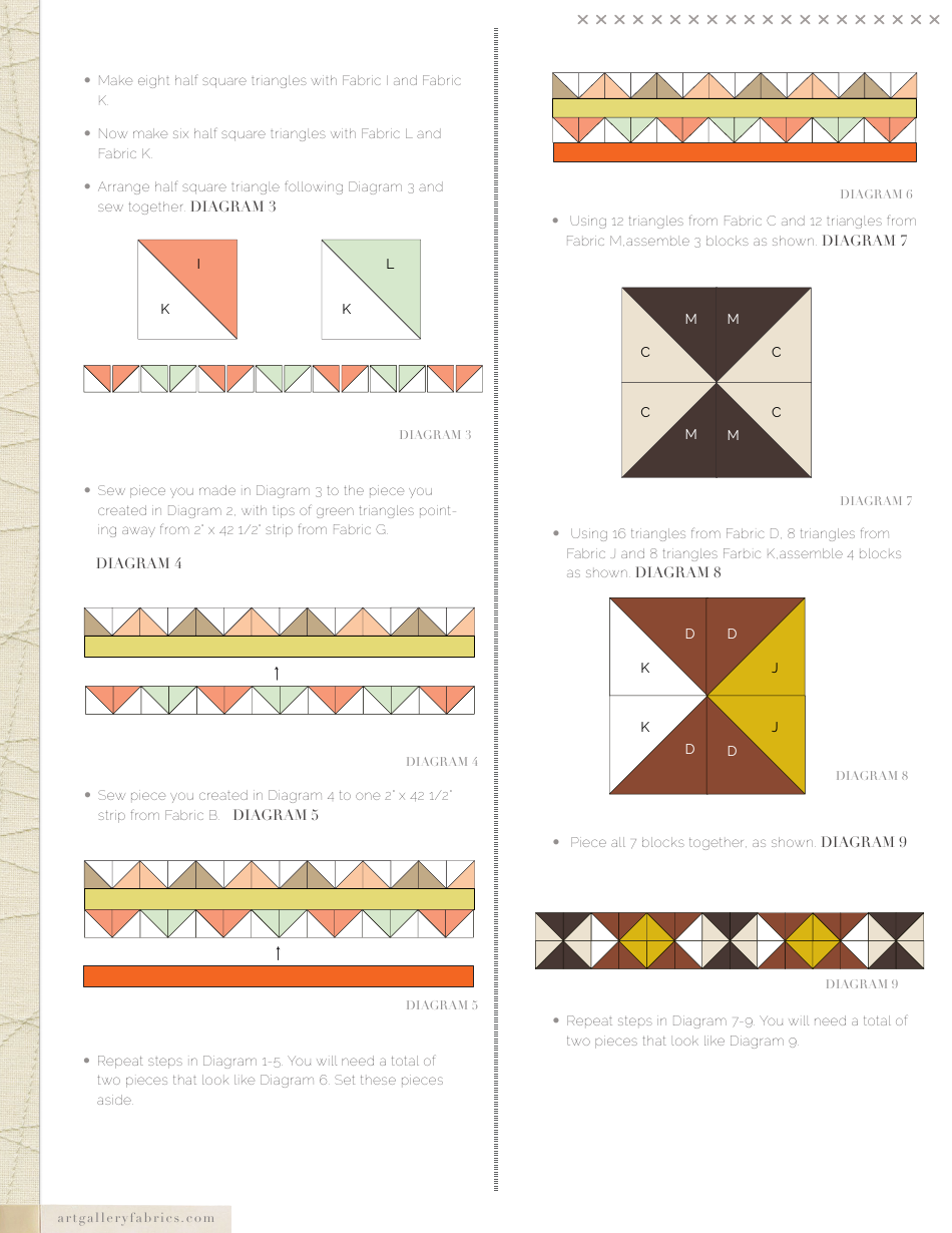 Nomadic Tapestry Wanderer Quilt Pattern, Page 4