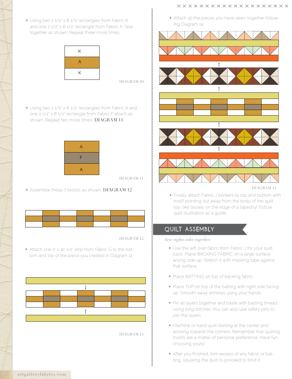 Nomadic Tapestry Wanderer Quilt Pattern, Page 5
