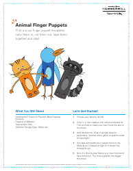 Animal Finger Puppet Templates - International Paper Company, Page 2