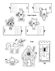 Finger Puppet Theater Templates, Page 3