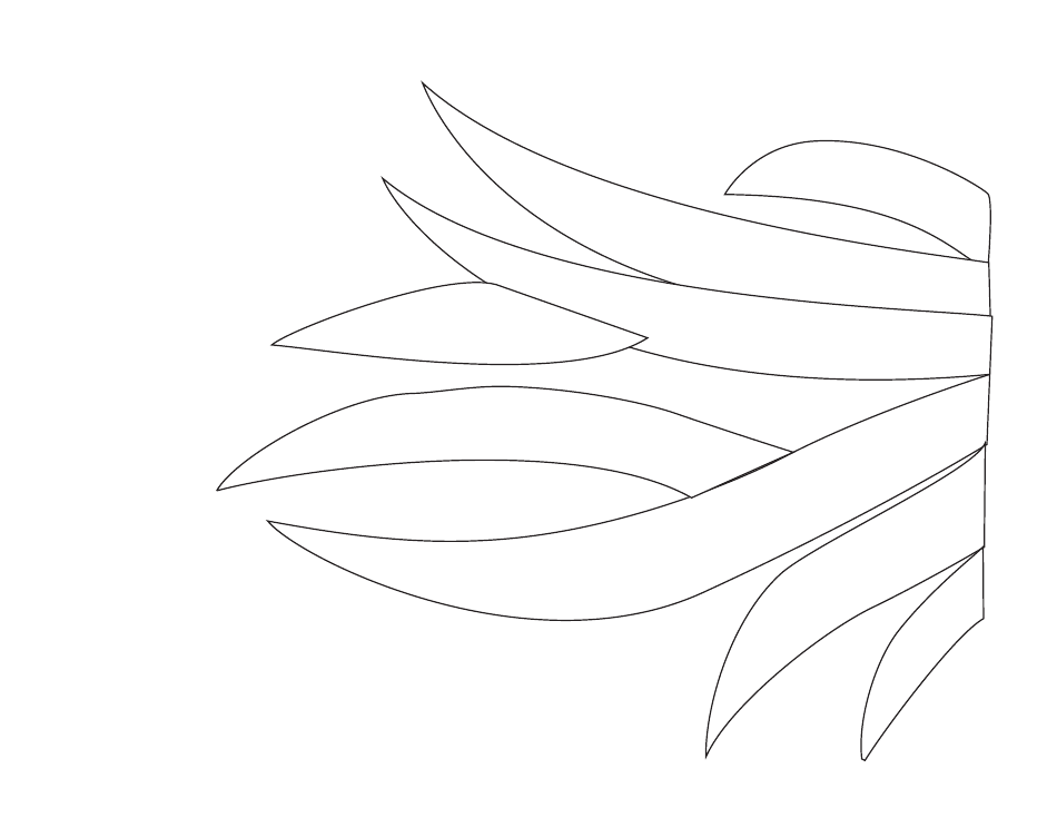 Daffodils Quilt Pattern Template, Page 3