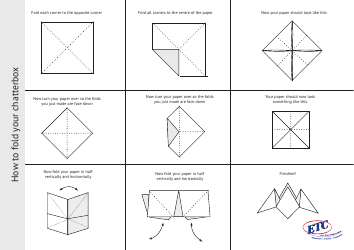 Document preview: Origami Paper Chatterbox - Etc