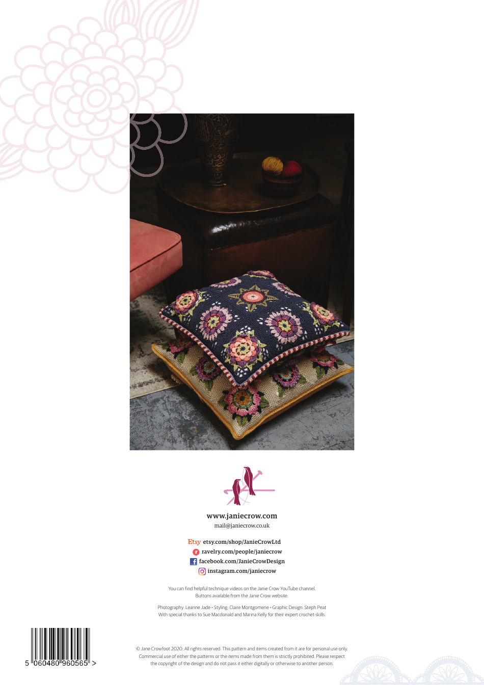 Fruit Garden Cushion Cover Crochet Pattern - Jane Crowfoot, Page 12