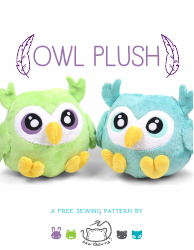 Document preview: Cute Owl Plush Sewing Templates - Choly Knight
