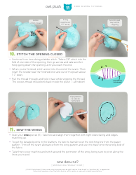 Cute Owl Plush Sewing Templates - Choly Knight, Page 11