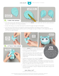 Cute Owl Plush Sewing Templates - Choly Knight, Page 12