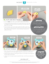 Cute Owl Plush Sewing Templates - Choly Knight, Page 15