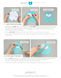 Cute Owl Plush Sewing Templates - Choly Knight, Page 6