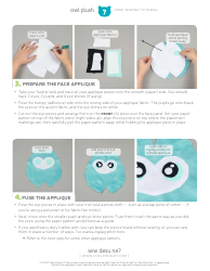 Cute Owl Plush Sewing Templates - Choly Knight, Page 7
