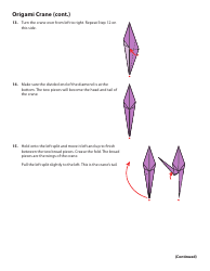 Origami Paper Crane - Violet, Page 4