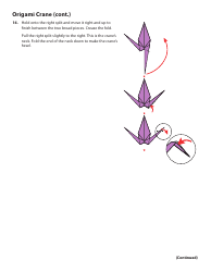 Origami Paper Crane - Violet, Page 5