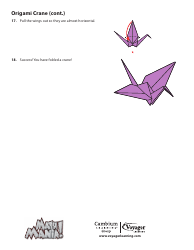 Origami Paper Crane - Violet, Page 6