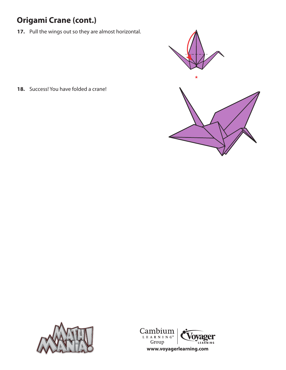 Origami Paper Crane - Violet, Page 6