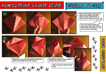 Paper Crane Origami Tutorial, Page 2