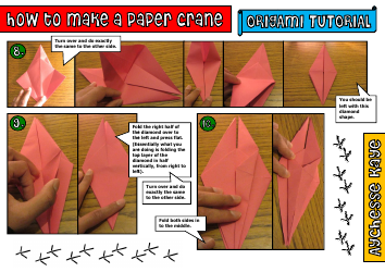 Paper Crane Origami Tutorial, Page 3
