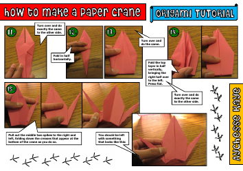 Paper Crane Origami Tutorial, Page 4