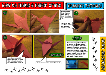 Paper Crane Origami Tutorial, Page 5