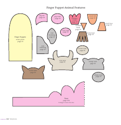 Document preview: Finger Puppet Animal Feature Templates