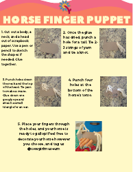 Horse Finger Puppet, Page 2