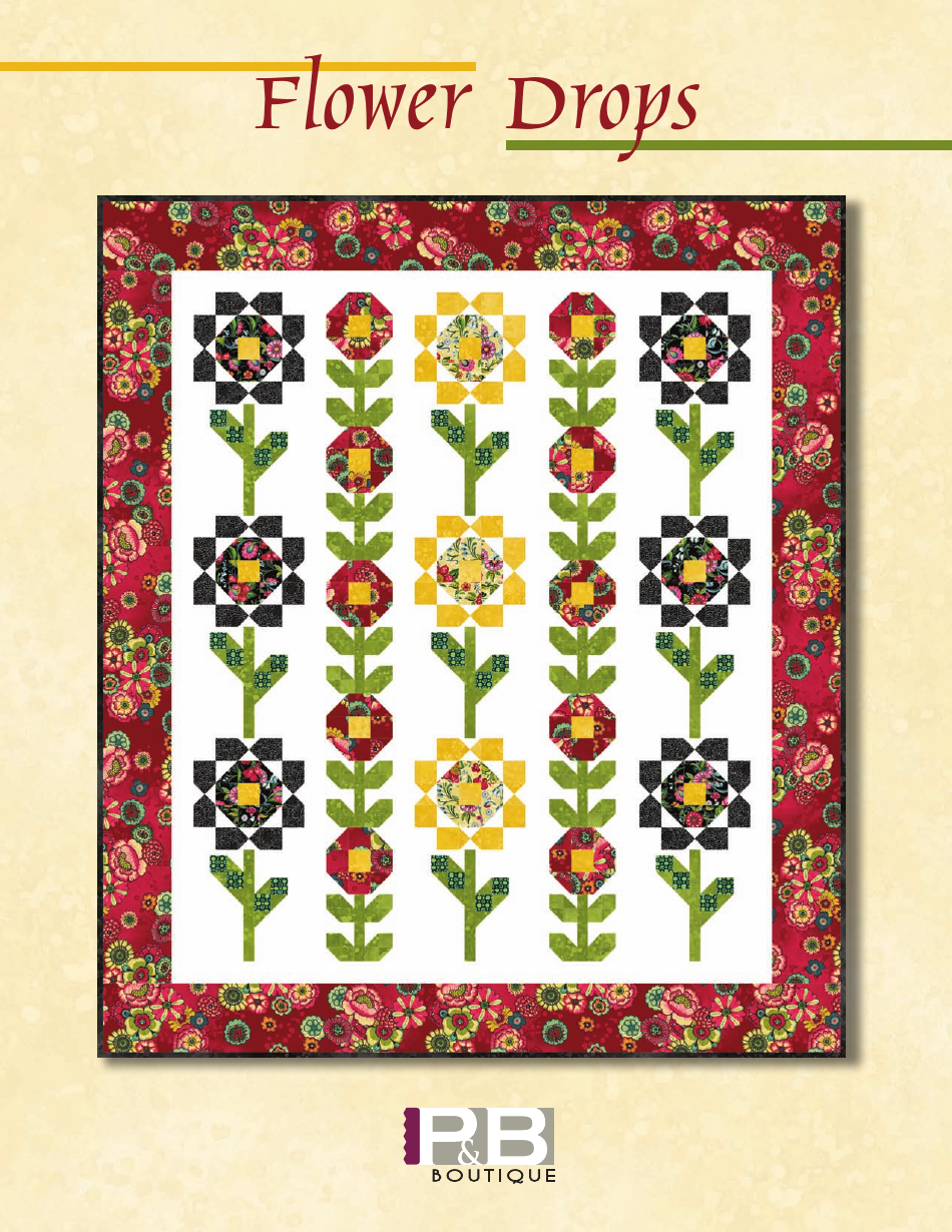 Flower Blossoms Quilt Pattern Download Printable PDF Templateroller