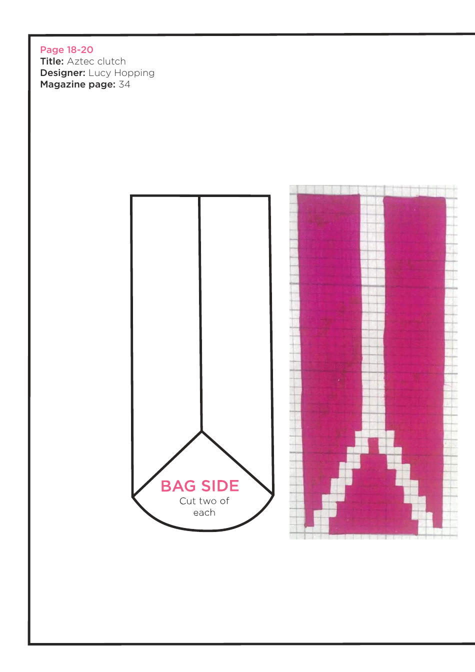 Aztec Clutch Cross Stitch Pattern Templates, Page 3