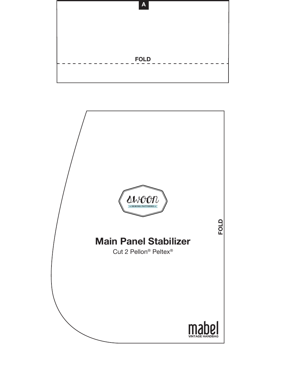Mabel Vintage Handbag Sewing Templates, Page 10