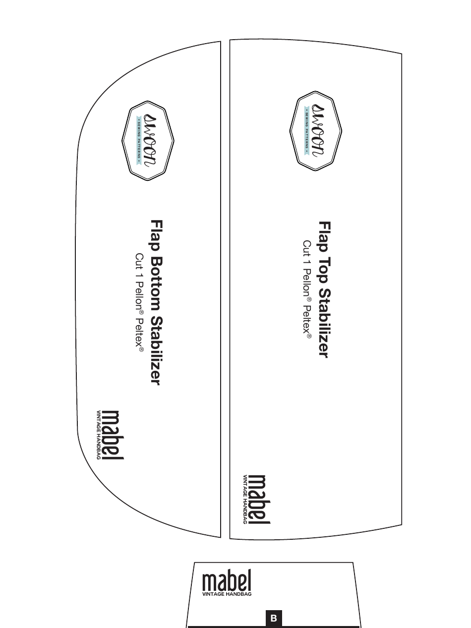 Mabel Vintage Handbag Sewing Templates, Page 11