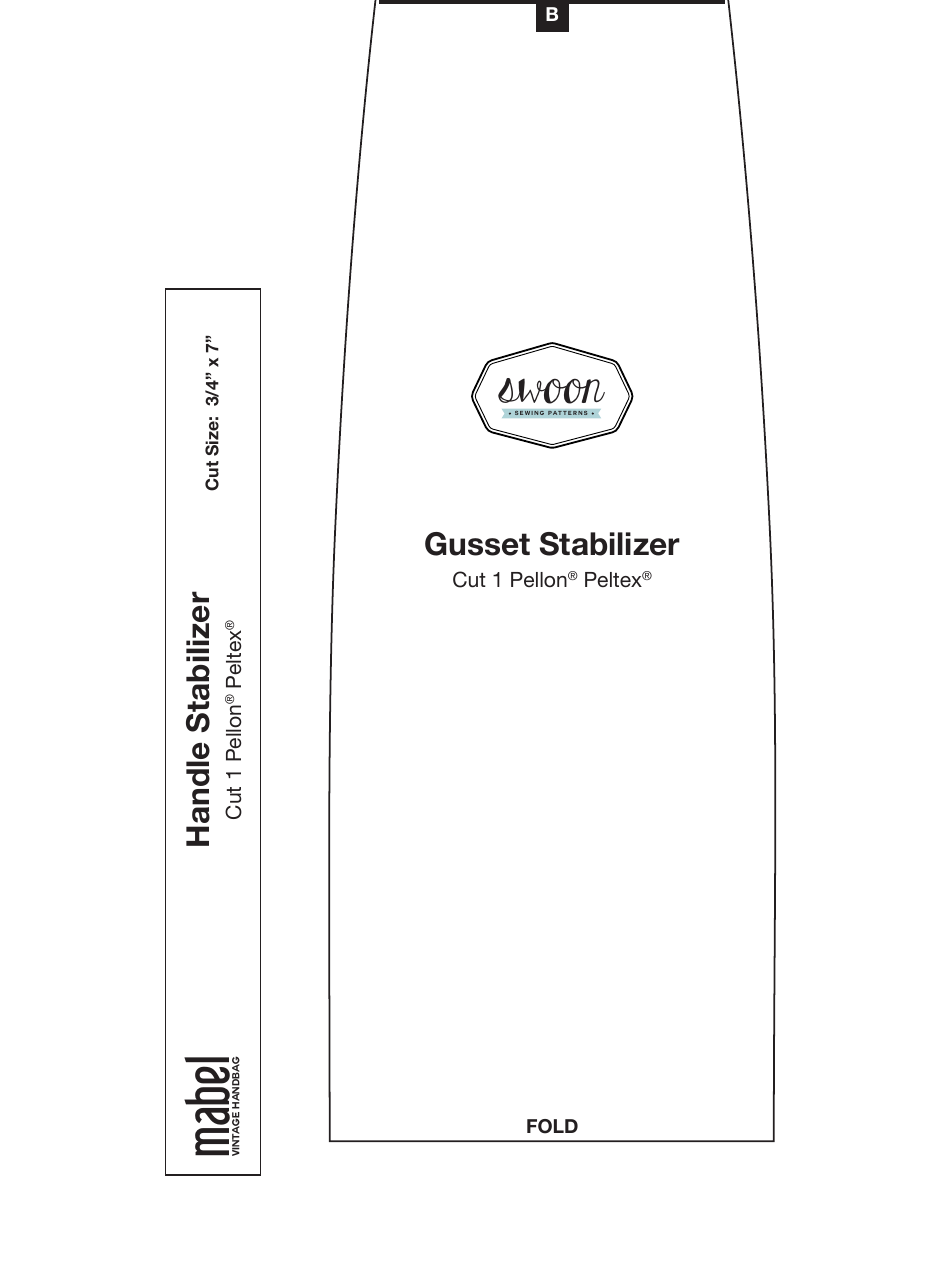 Mabel Vintage Handbag Sewing Templates, Page 12