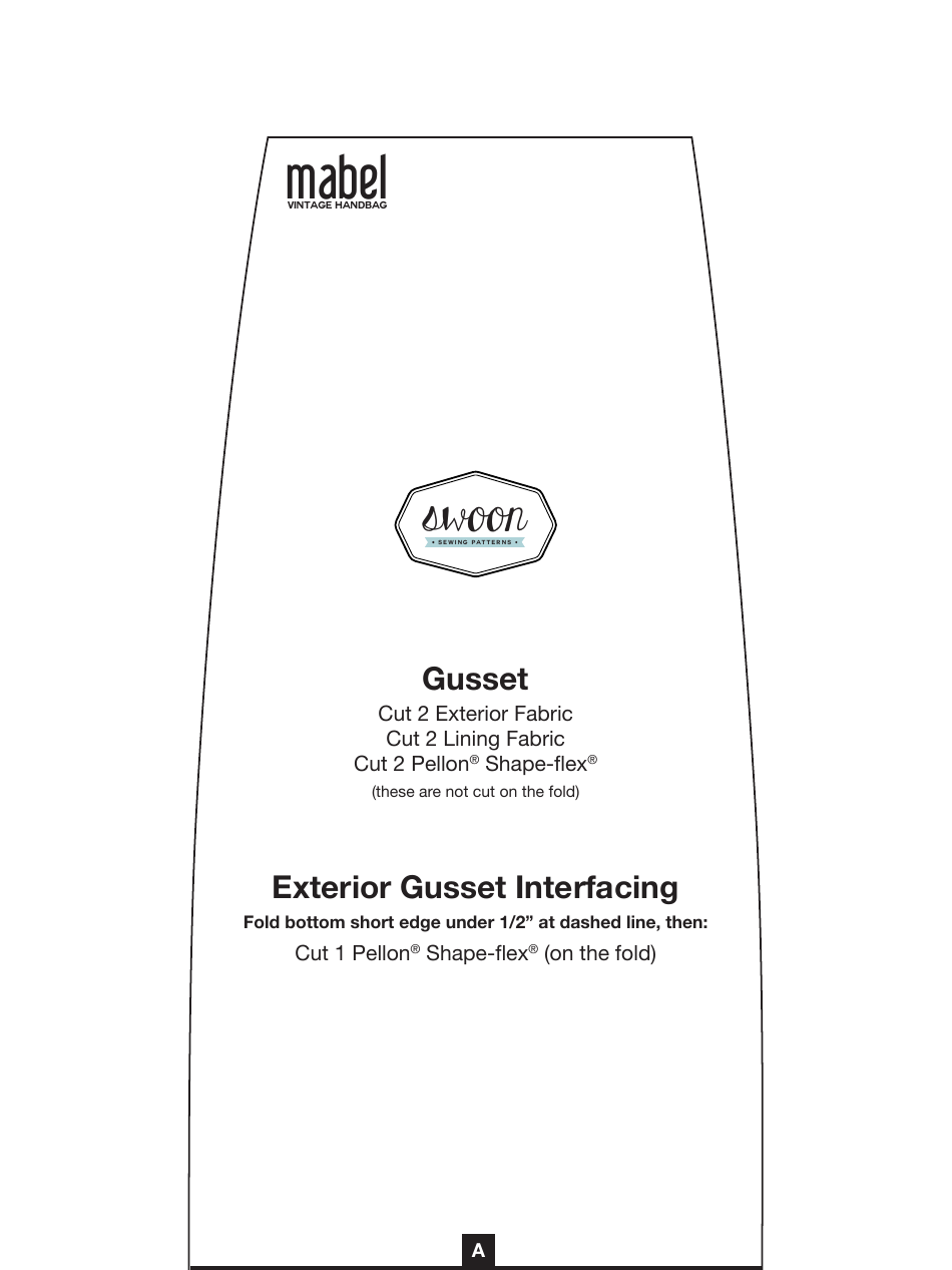 Mabel Vintage Handbag Sewing Templates, Page 9