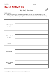 Daily Activities English Exercise Sheet - Allthingstopics, Page 7