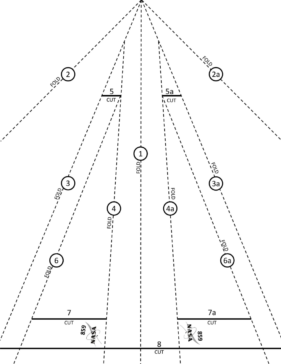 NASA X-59 Paper Model Template, Page 4