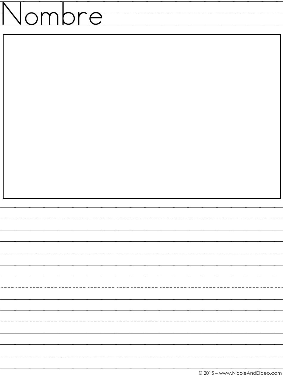 Primary Lined Paper - Nicoleandeliceo (English / Spanish), Page 20