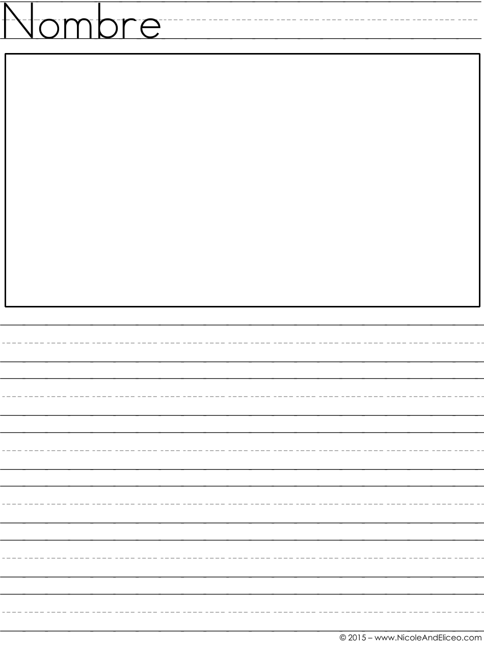 Primary Lined Paper - Nicoleandeliceo (English / Spanish), Page 22