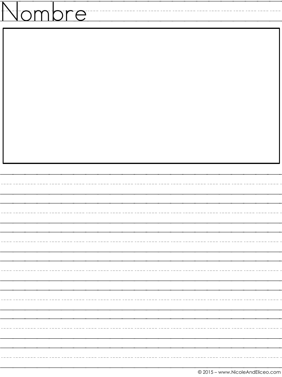 Primary Lined Paper - Nicoleandeliceo (English / Spanish), Page 24